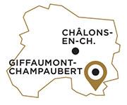 Carte Giffaumont-Champaubert