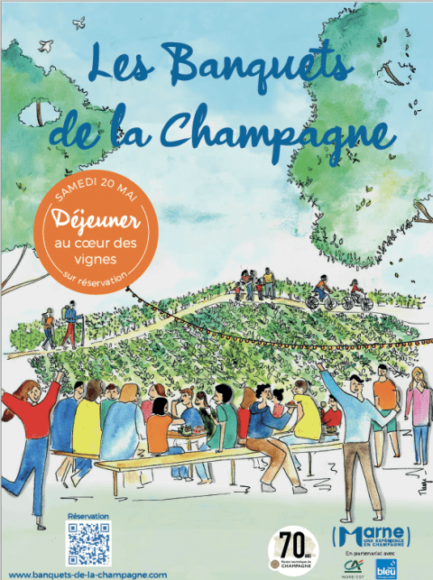 Affiche "Banquets de la Champagne"